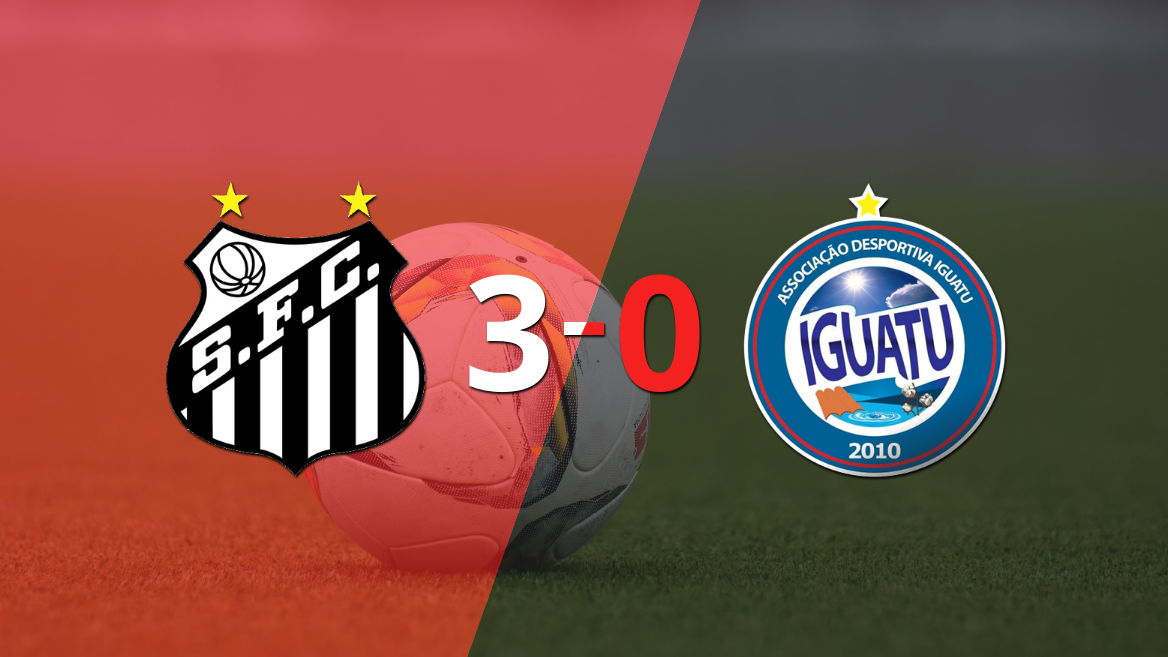 Santos venció 3-0 a Iguatu y clasificó a Tercera Fase