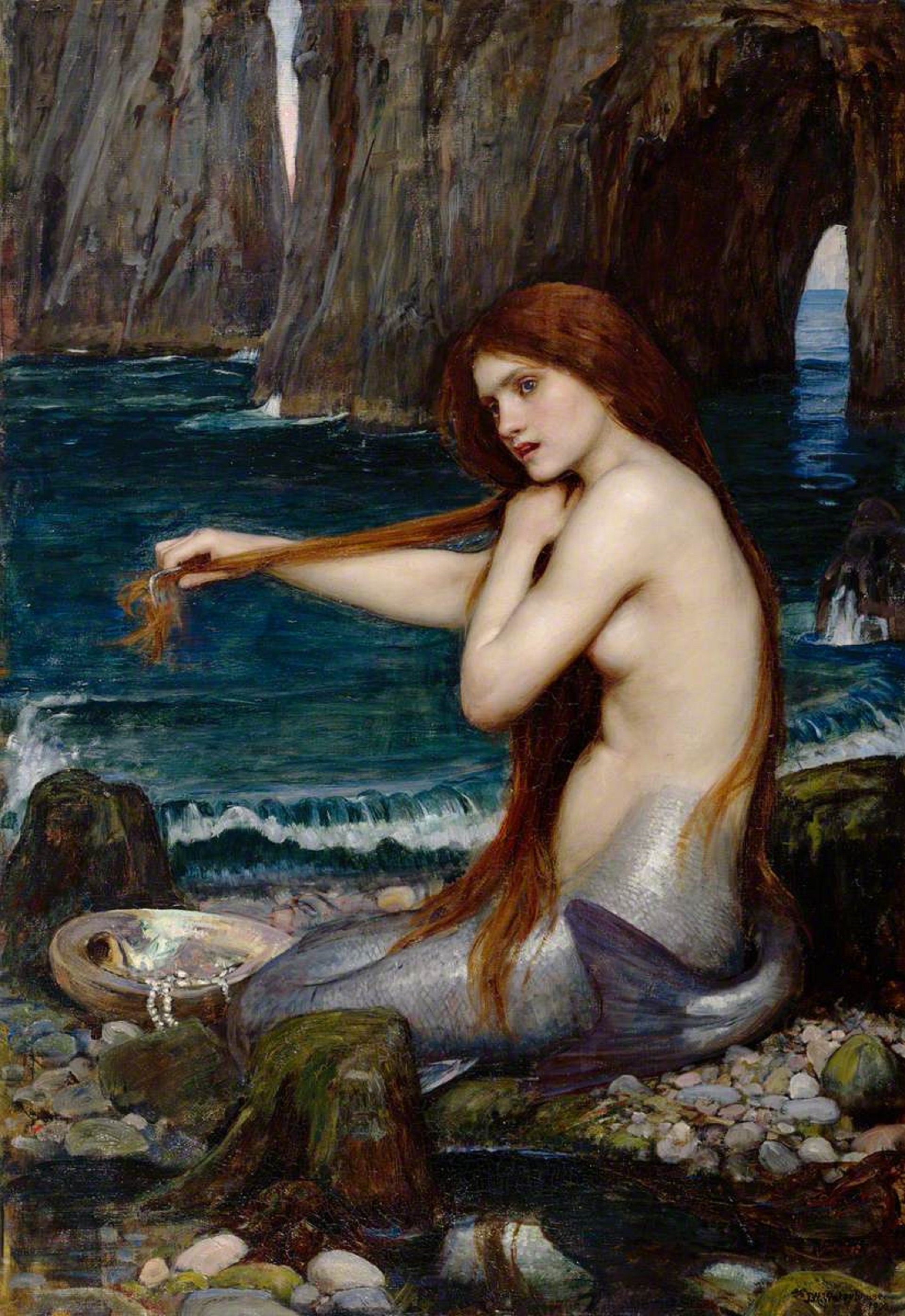 “Una sirena” (1900) de John William Waterhouse