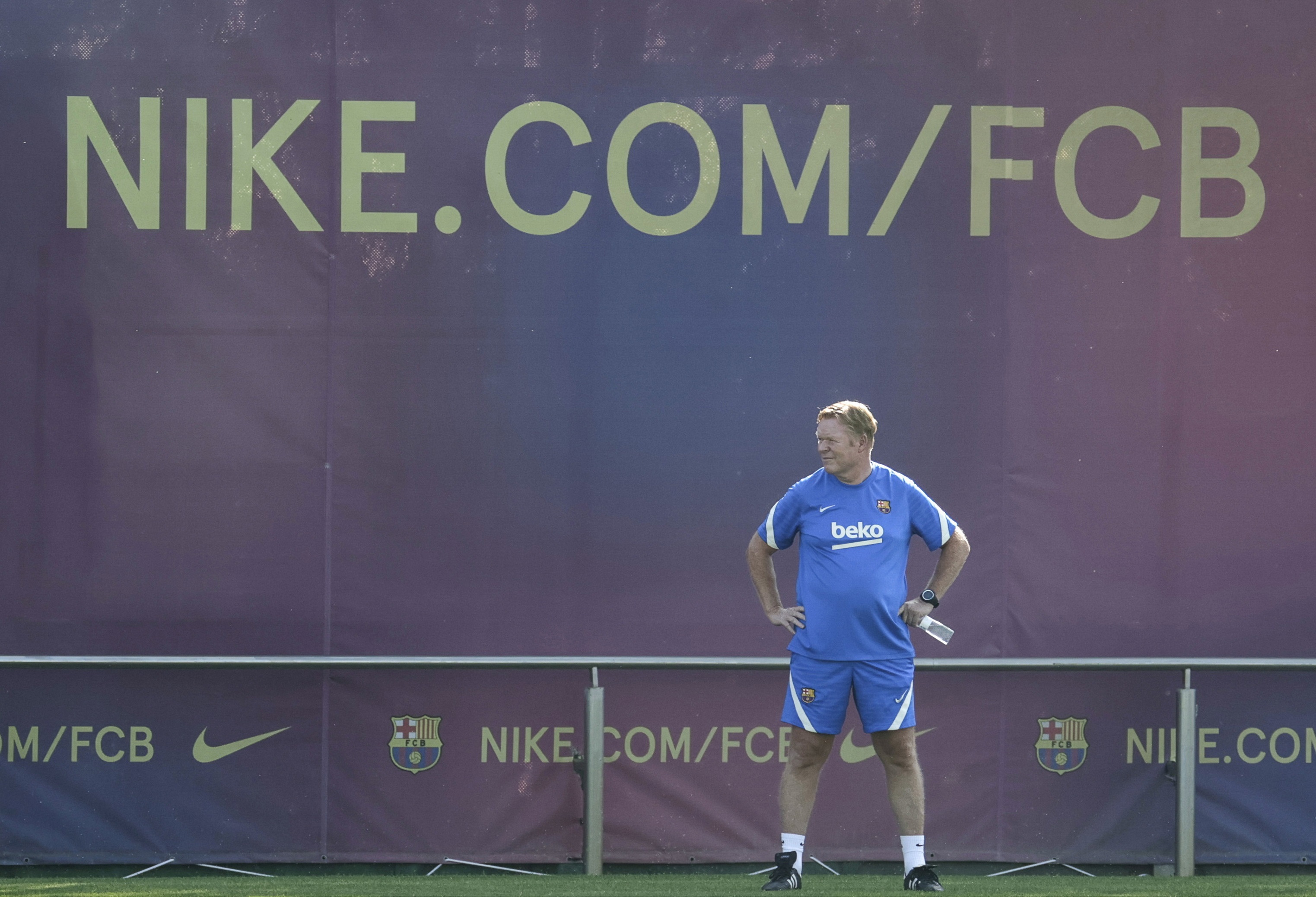 El entrenador del FC Barcelona, el holandés Ronald Koeman. EFE/Quique Garcia/Archivo
