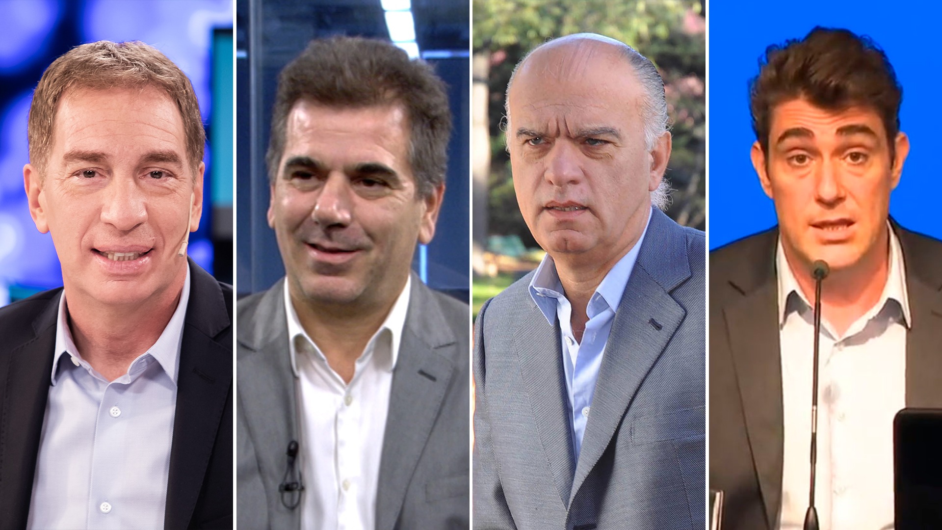 Diego Santilli, Cristian Ritondo, Néstor Grindetti y Javier Iguacel, cuatro de los precandidatos del PRO a la gobernación bonaerense