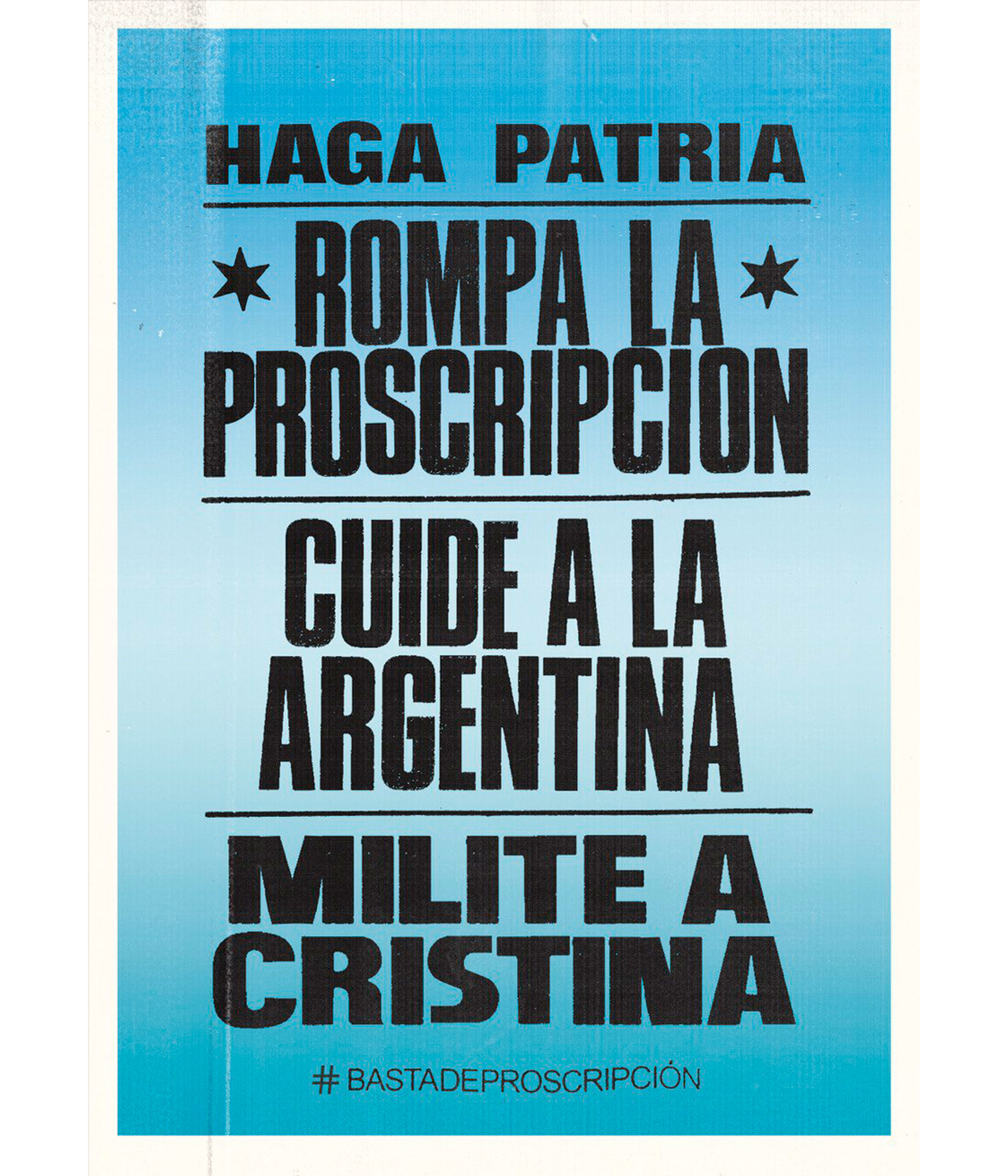 Uno de los carteles que circulan por las redes sociales