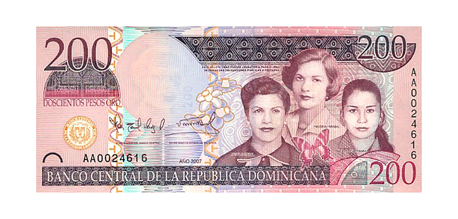 En los billetes domincanos: uno de los reconocimientos a las hermanas que lucharon contra el régimen de Trujillo