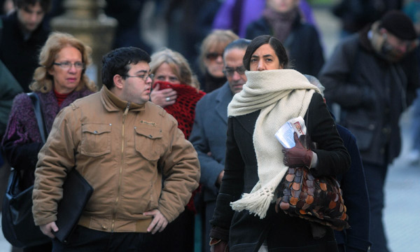 El clima frío trajo alivio a la ola de calor de febrero