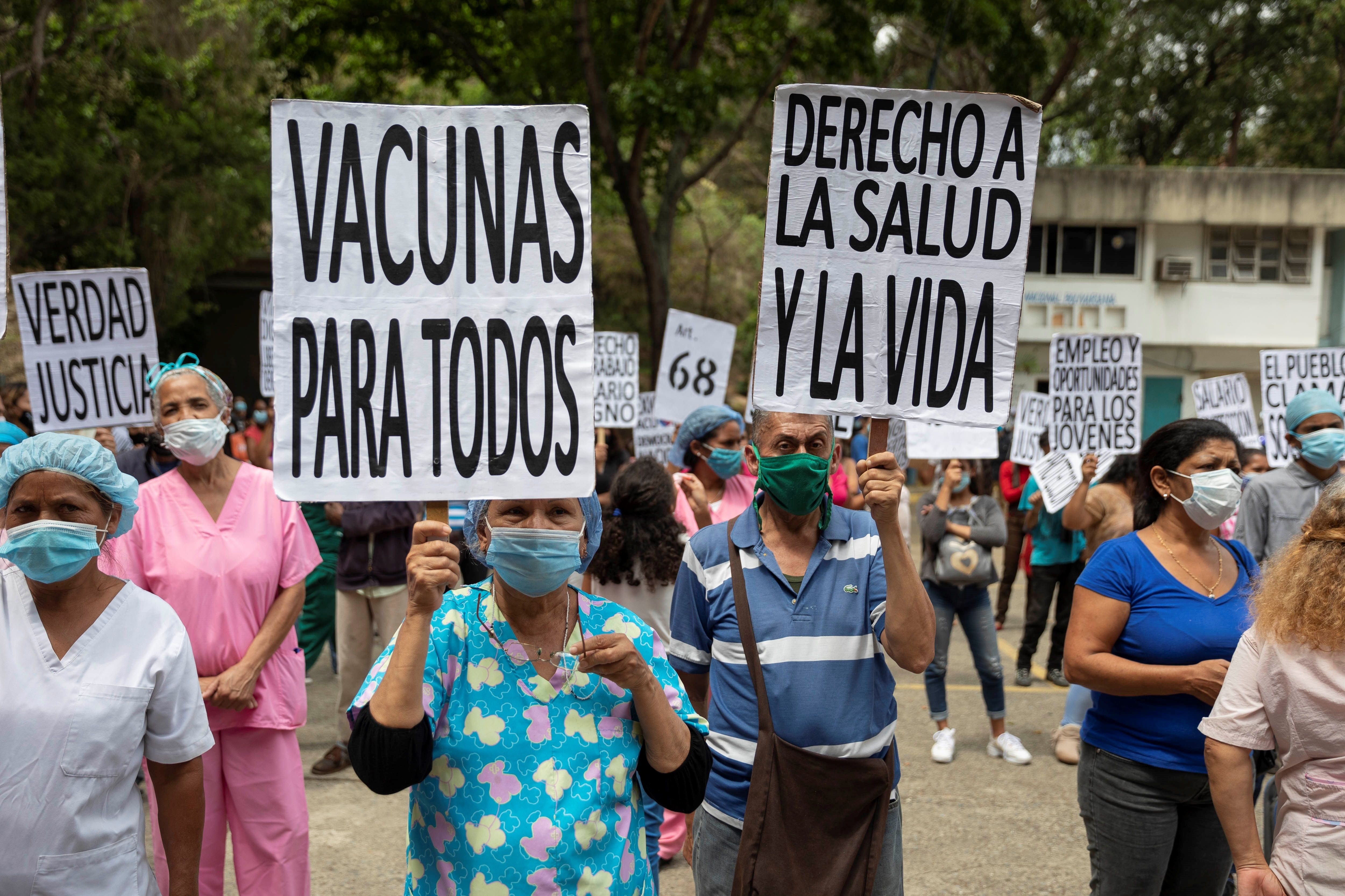 Trabajadores de la salud exigieron al régimen de Maduro la liberación de una enfermera detenida por denunciar la crisis sanitaria 