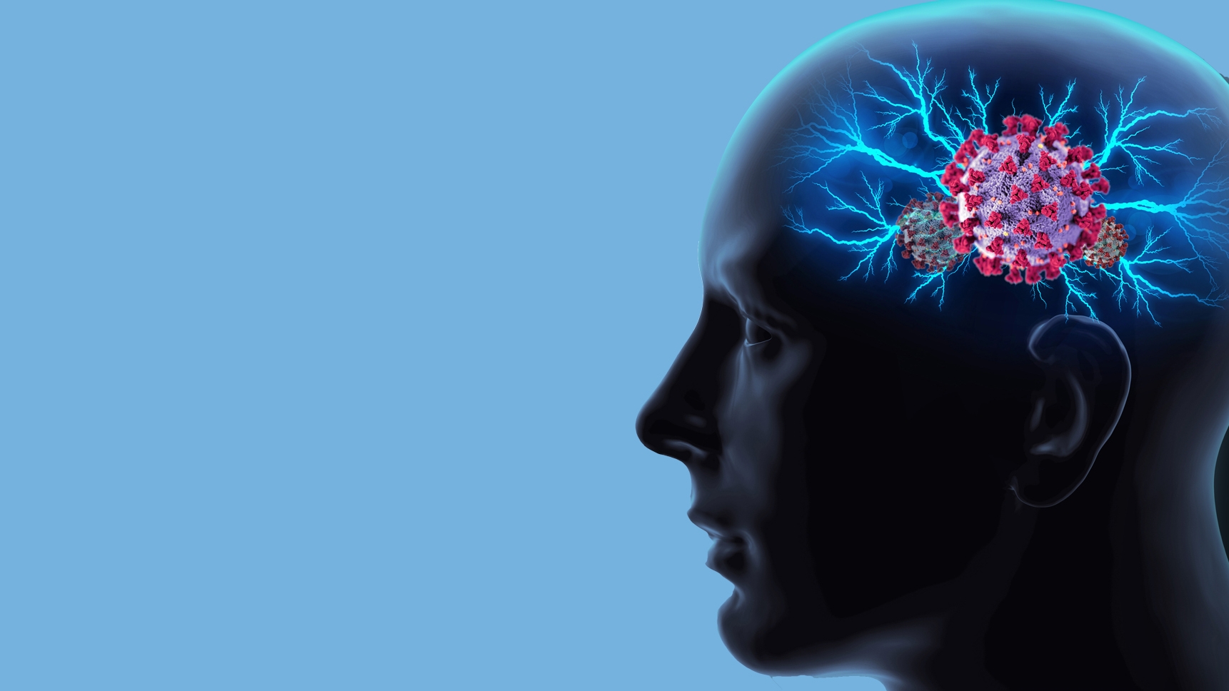 Científicos encontraron que el COVID-19 puede penetrar el cerebro causando daño neurológico de larga duración. Shutterstock