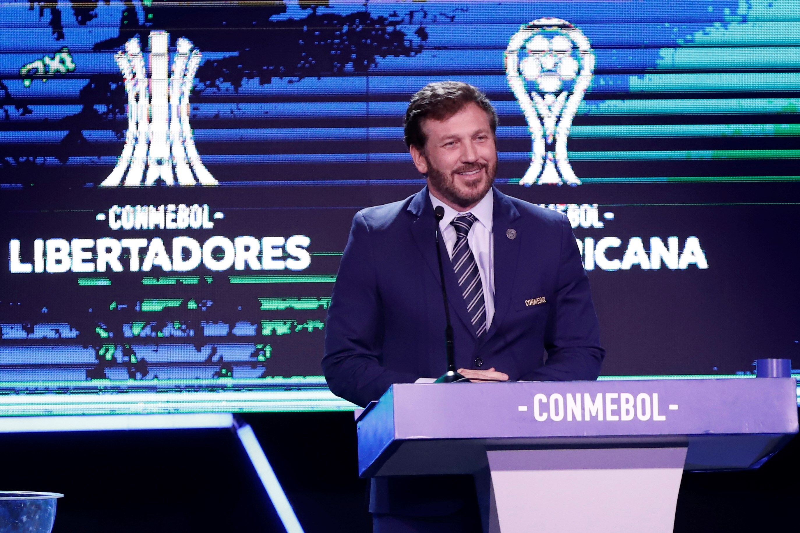 En la imagen, el presidente de la Conmebol, Alejandro Domínguez. EFE/Nathalia Aguilar/Archivo