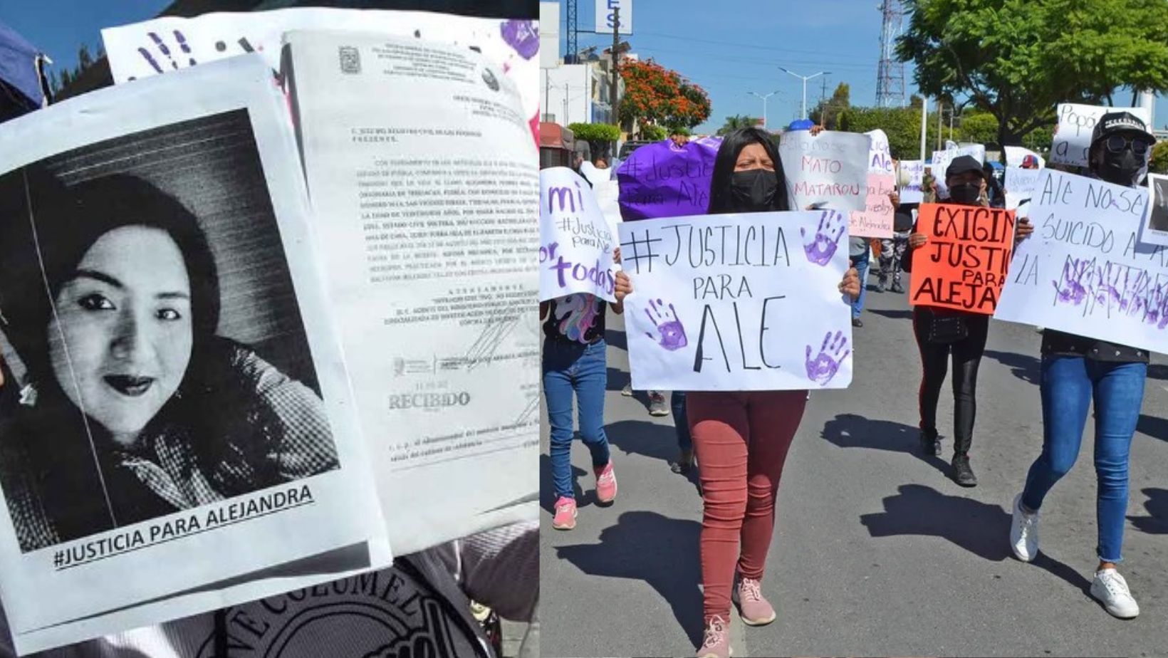 Familiares exigieron justicia por feminicidio de Alejandra “N” en Puebla: “Ale no se suicidó, a Ale la mataron”