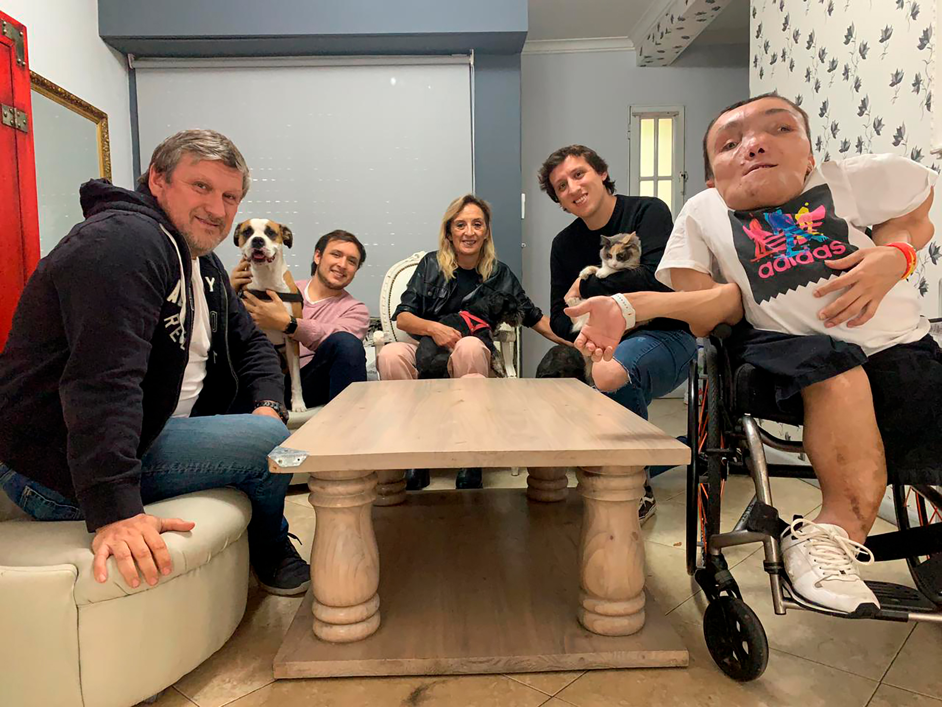 Una foto familiar de los Alaniz