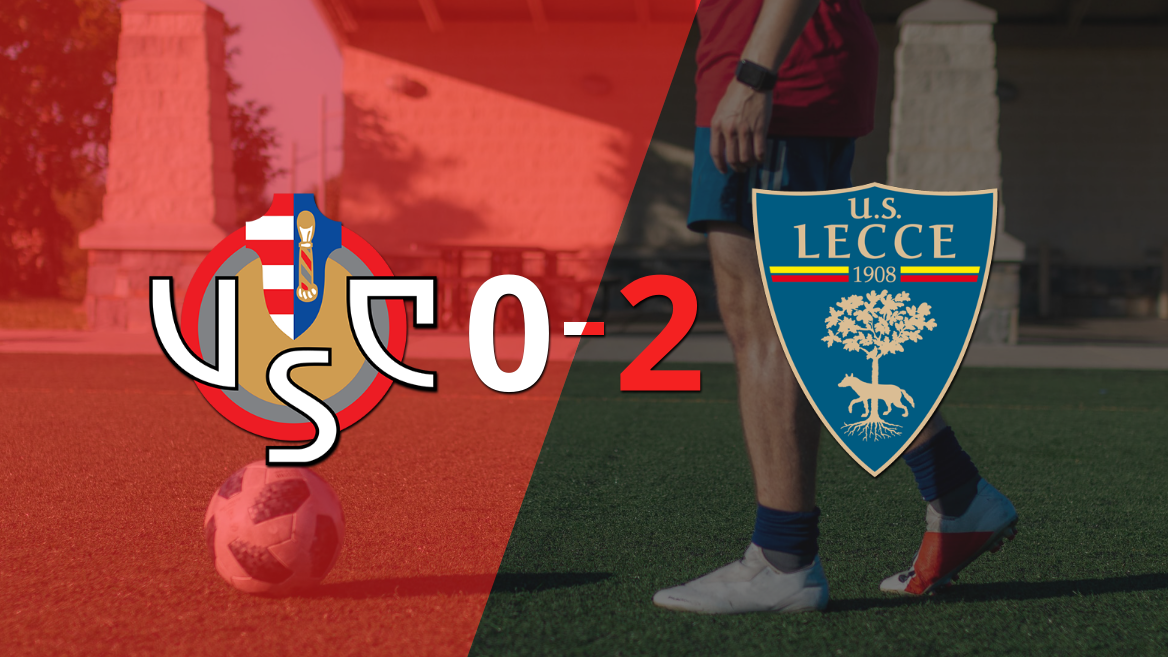 Lecce venció por 2-0 a Cremonese como visitante
