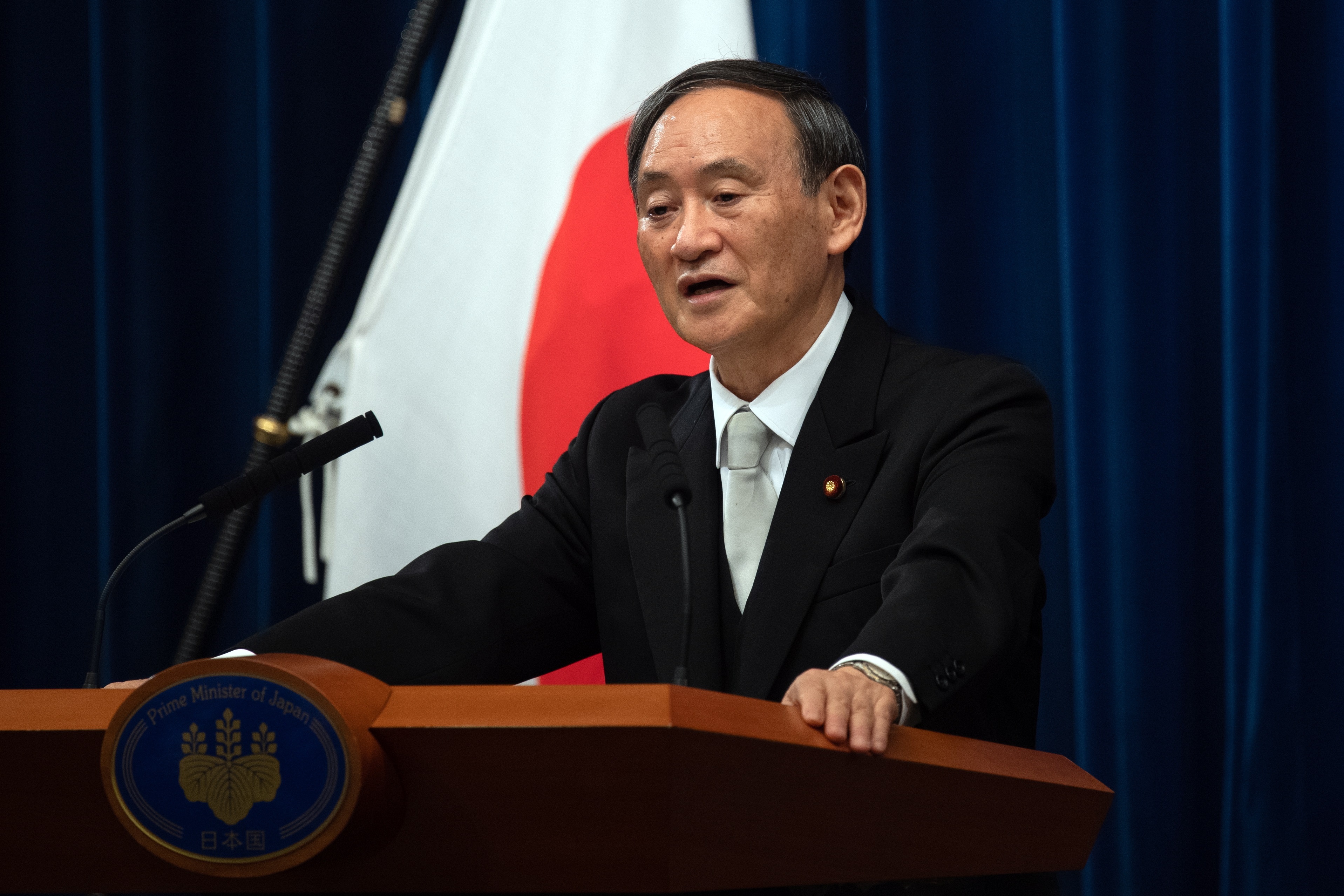 El primer ministro de Japón, Yoshihide Suga. EFE/EPA/CARL COURT
