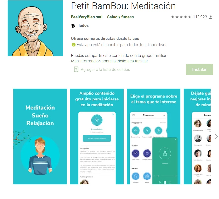Petit BamBou cuenta con opciones para niños y adolescente