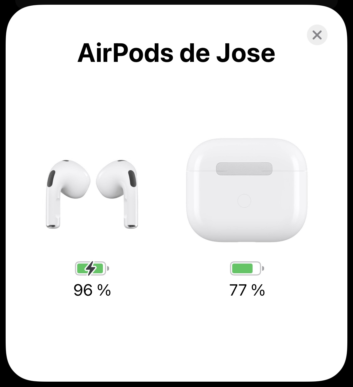 Emparejamiento de unos AirPods. (foto: AirPods 3/Jose Arana)