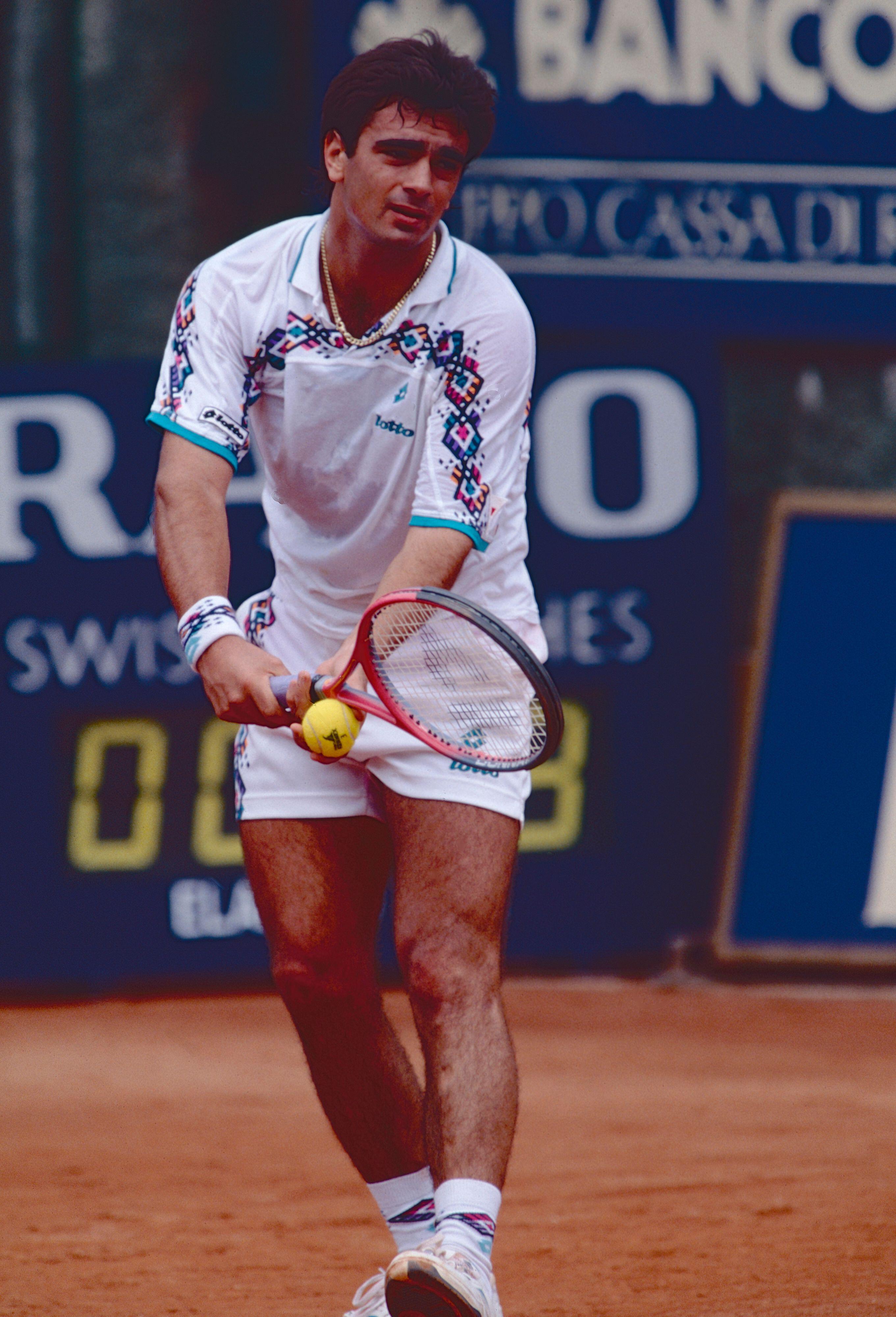  Guillermo Perez Roldan jugando en Roma en 1992