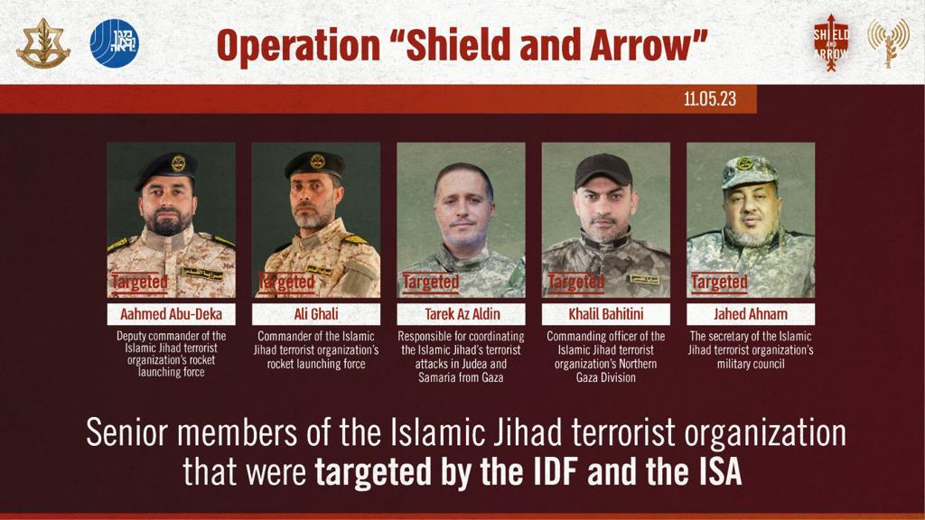 Los altos oficiales abatidos por Israel en la Operación Escudo y Flecha