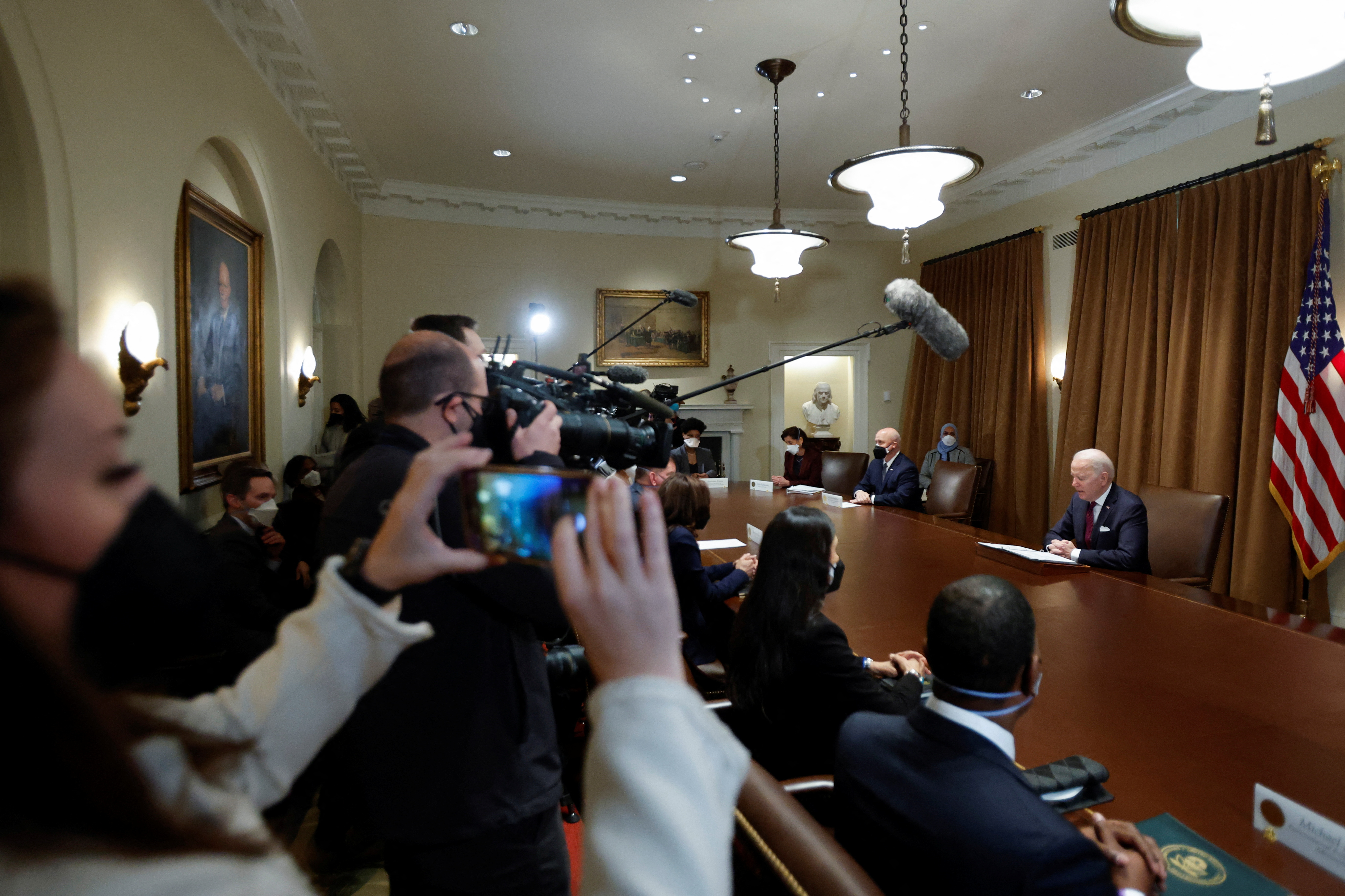 El presidente Joe Biden en una conferencia en la Casa Blanca (REUTERS/Jonathan Ernst)
