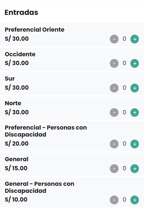 Ticket price for Alianza vs Jaamsa.  (Photo: Joinnus)
