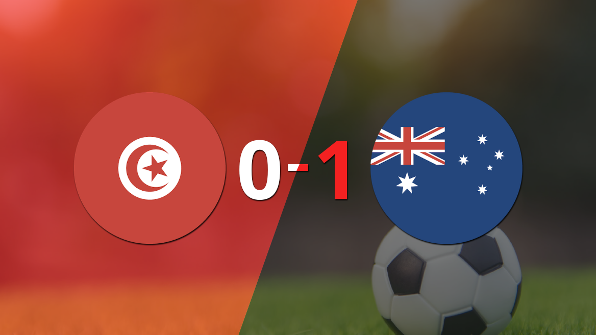 Mundial 2022: Victoria 1-0 de Australia ante Túnez