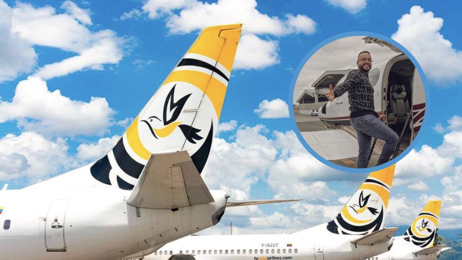 El cantante anunció a través de su cuenta de Instagram que el 50 % de las acciones de la aerolínea le pertenecen Foto: Turpial Airlines