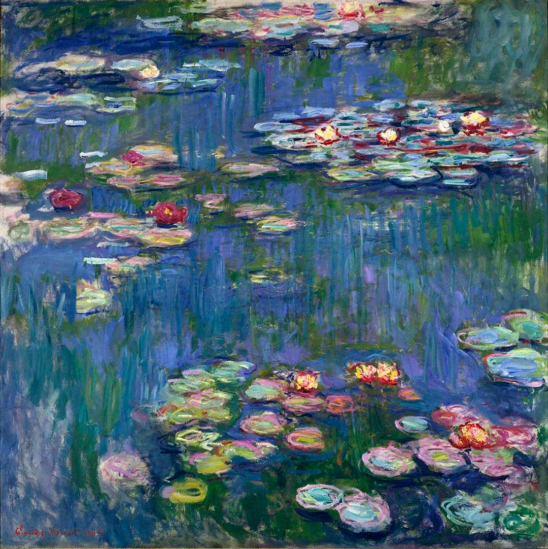 Uno de los cuadros de la serie de los Nen{ufares, de Monet.