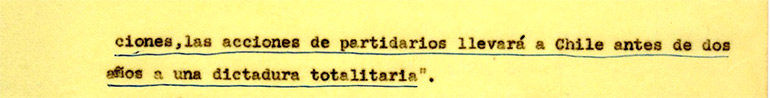 Párrafos de la conversación secreta entre Frei y Allende
