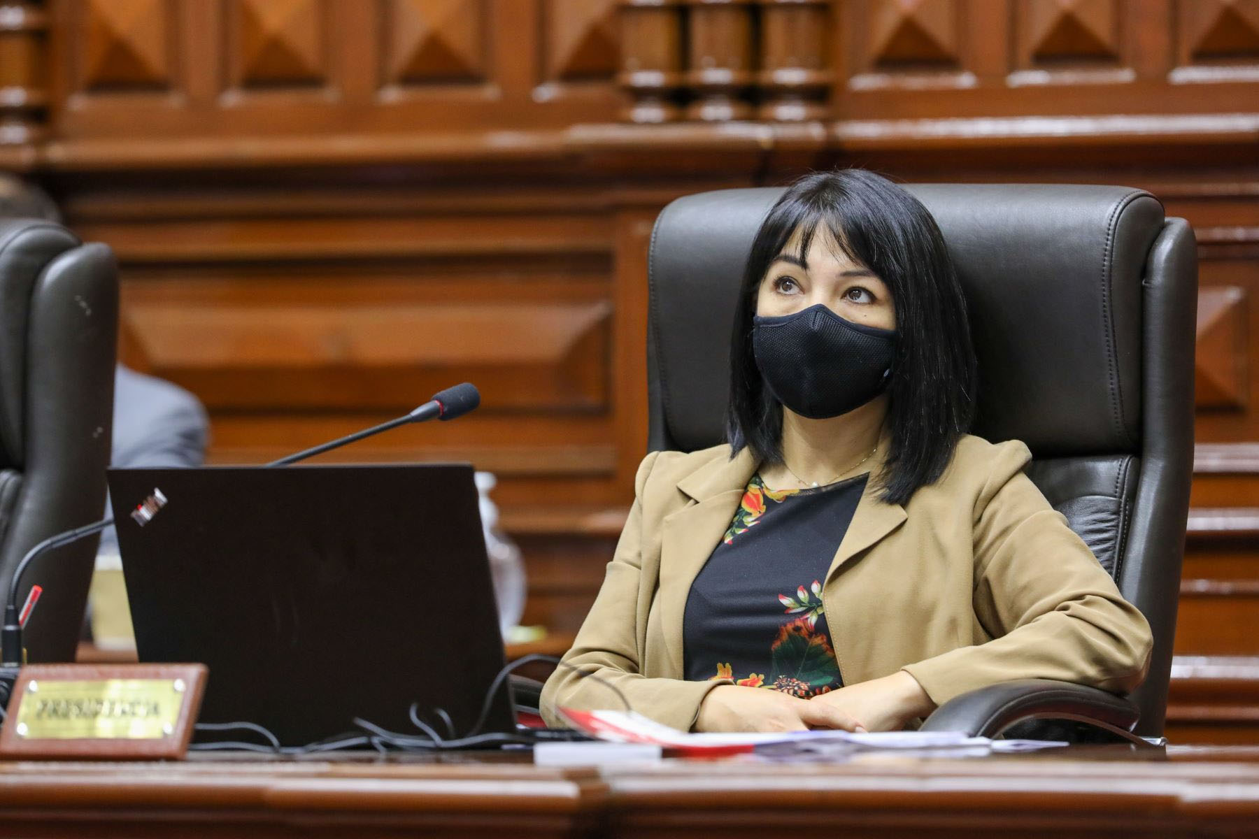 Mirtha Vásquez en el Congreso de la República. Foto: Andina.