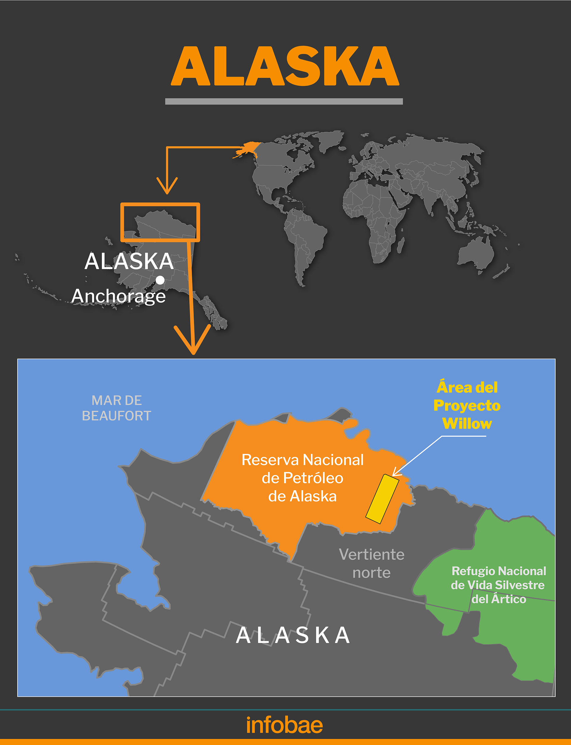 Área en la que se planea instalar el Proyecto Willow, en Alaska (Marcelo Regalado)