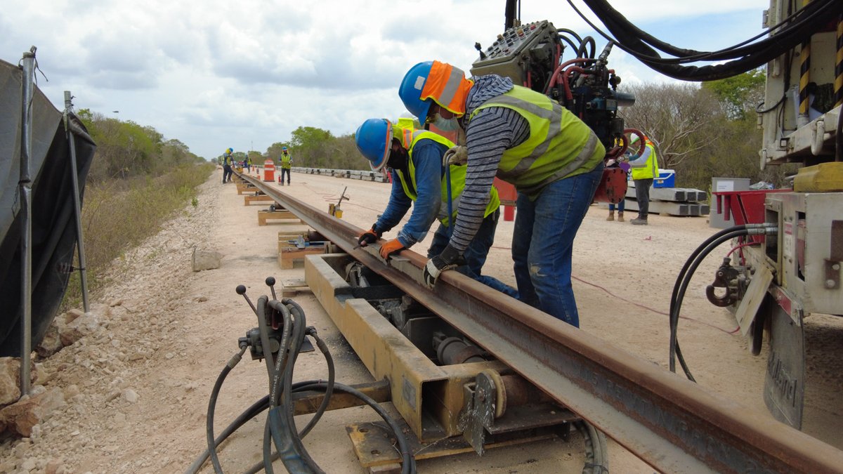 Las obras de construcción continúan en el Tramo 5 del Tren Maya ya que el gobierno federal declaró la obra como de seguridad nacional (Foto: Quintana Roo)