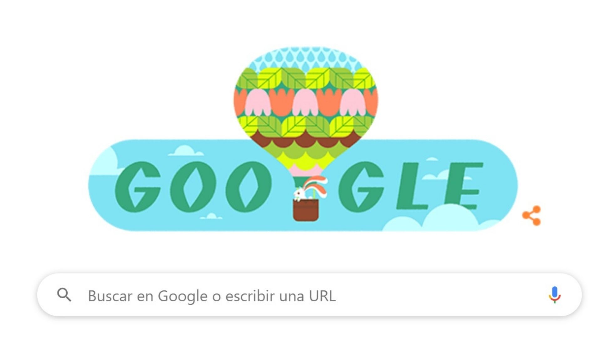 Google publicó un doodle en honor a la primavera
