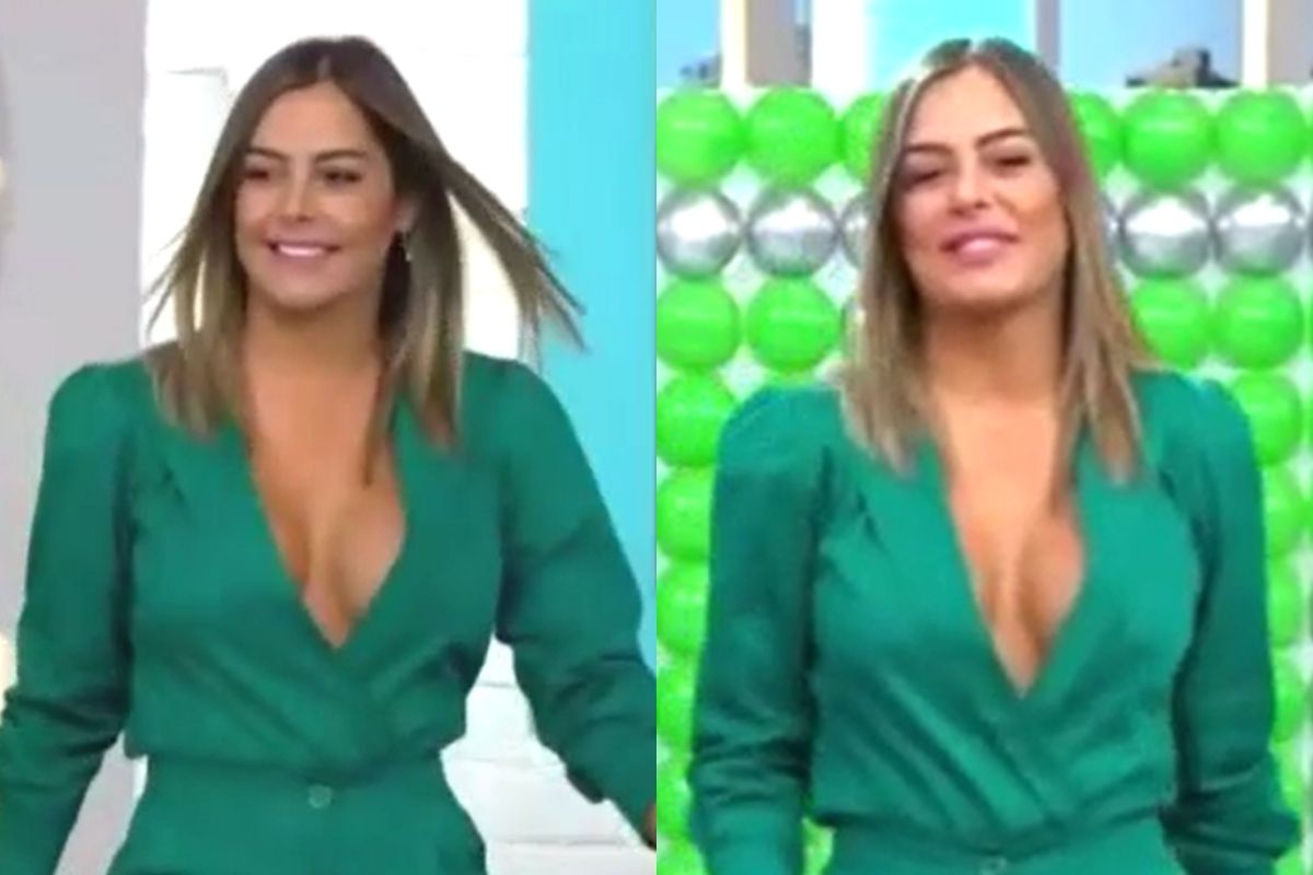 Larissa Riquelme has an uncomfortable reaction in America Today due to  abrupt commercial cut during her presentation - Infobae