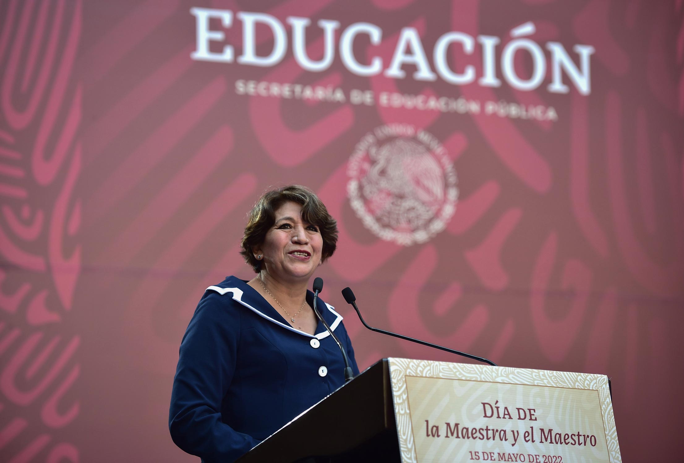 Delfina Gómez indicó que el nuevo plan es una política pública que implica un proceso de capacitación gradual de las y los docentes (Foto: Twitter/@delfinagomeza)