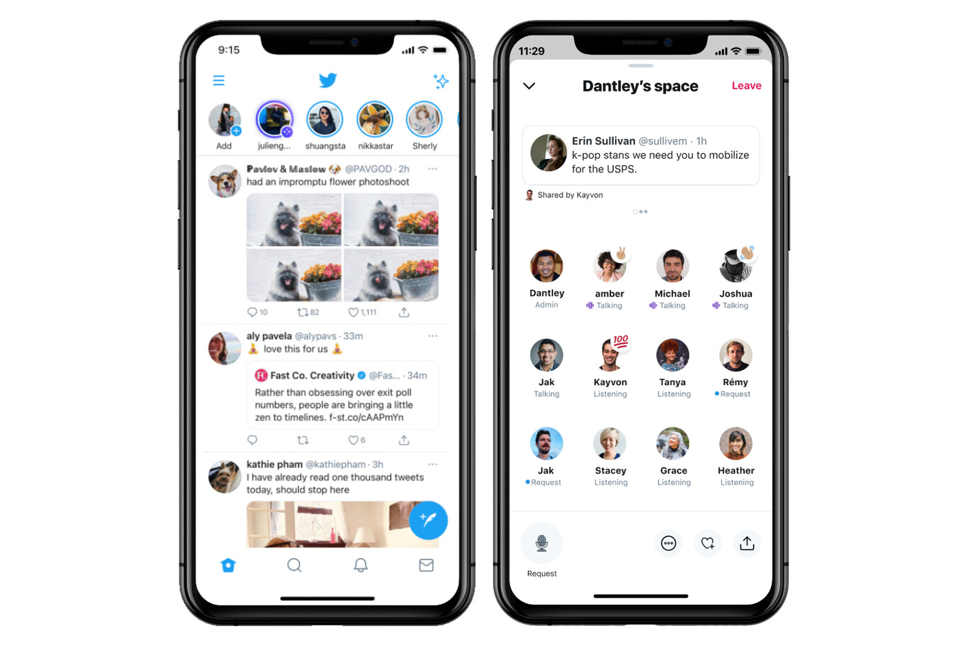 Twitter anunció Spaces para conversar por audio