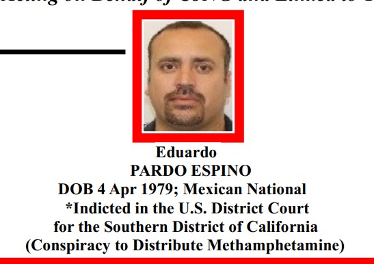 Eduardo Pardo Espino fue una de las personas sancionadas por la OFAC, debido a sus vínculos con el CJNG  (Foto: OFAC)