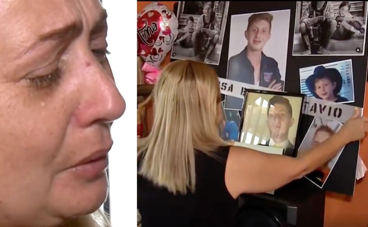 La madre montó un altar para su hijo a pocos días de su fallecimiento (Foto: Captura de pantalla)