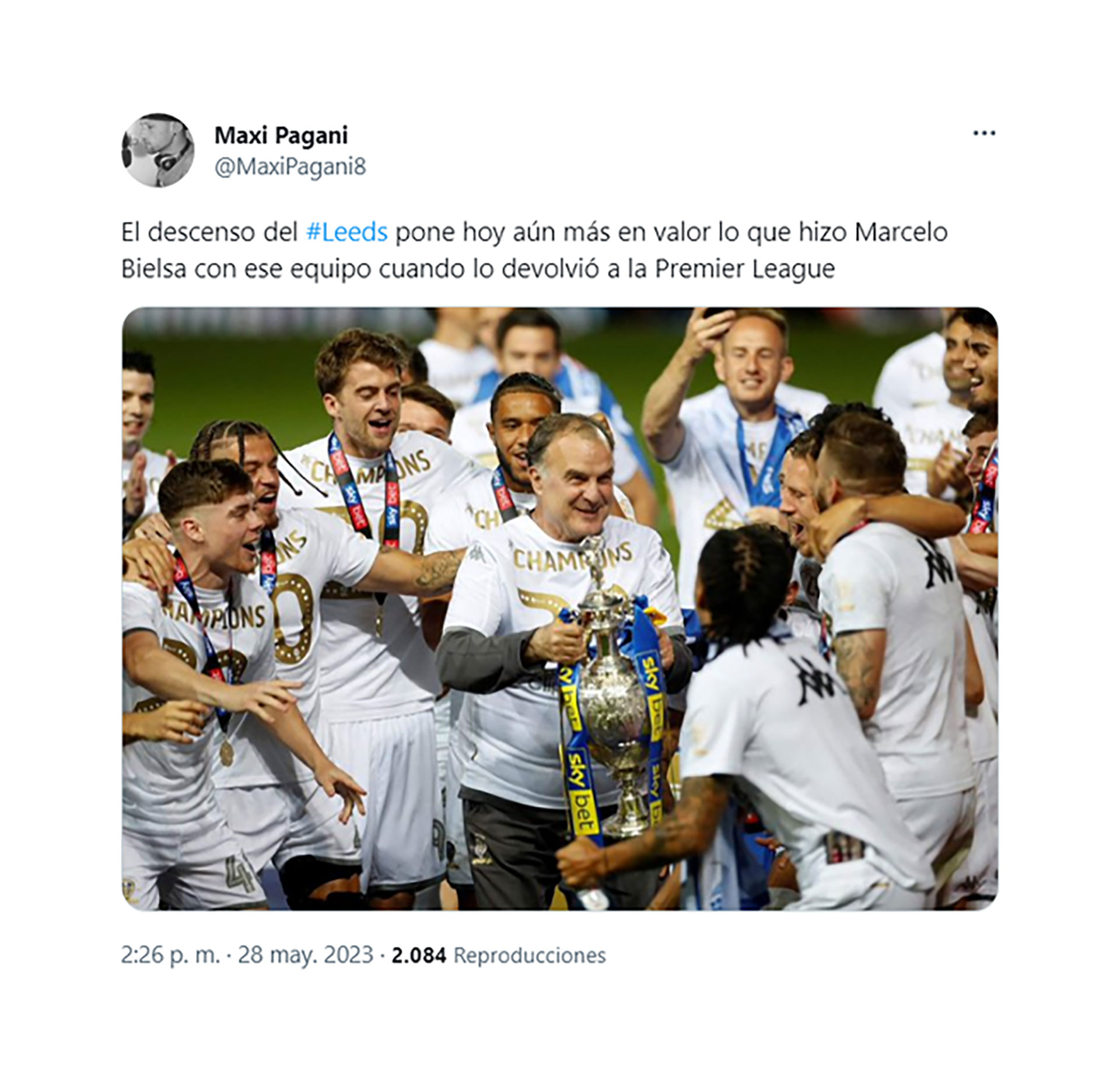 Las reacciones en las redes sociales tras el descenso del Leeds a la Segunda División de Inglaterra 