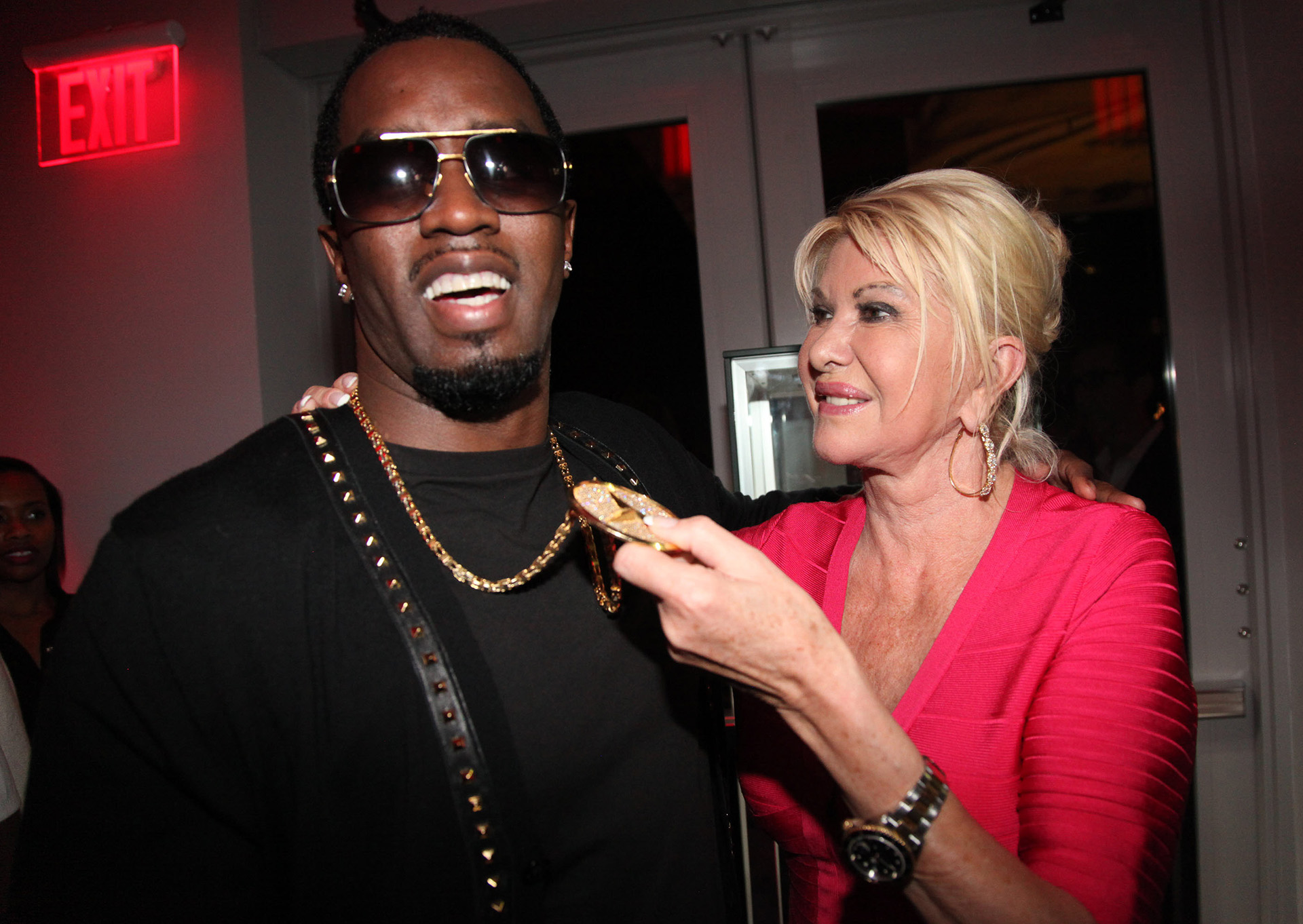 Junto con el rapero Sean 'Diddy' Combs en Miami  (Johnny Nunez/WireImage)