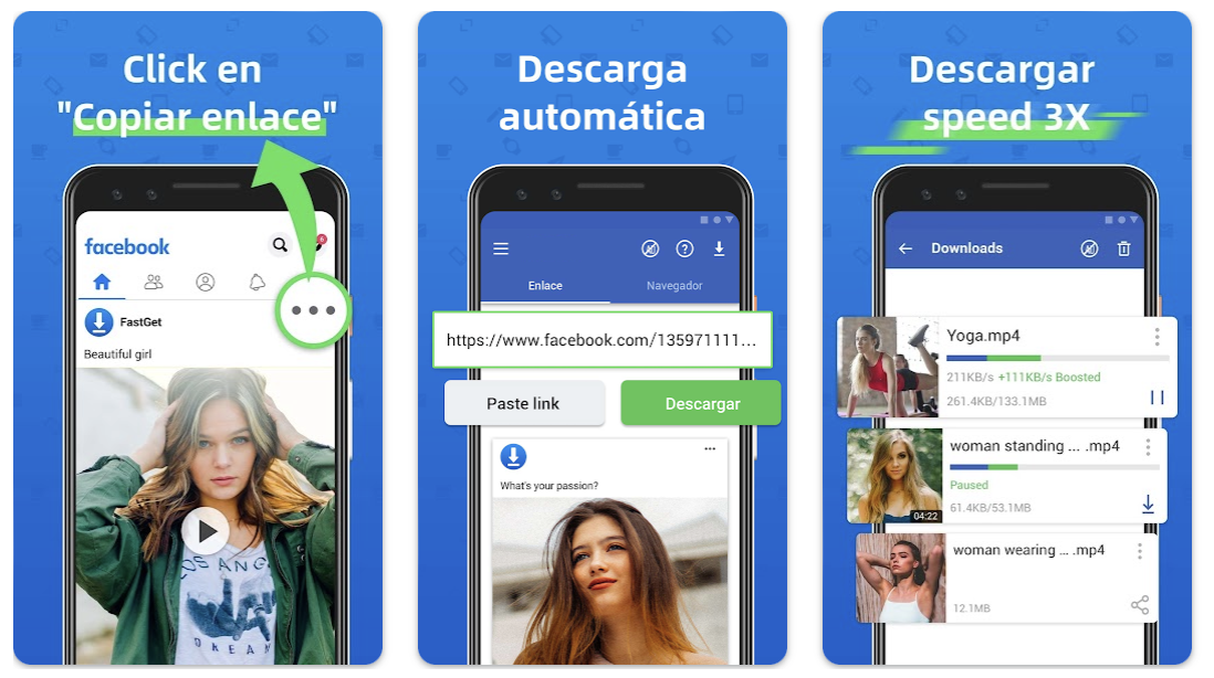 Aplicaciones para descargar videos de las redes sociales. (Captura: Google Play Store)