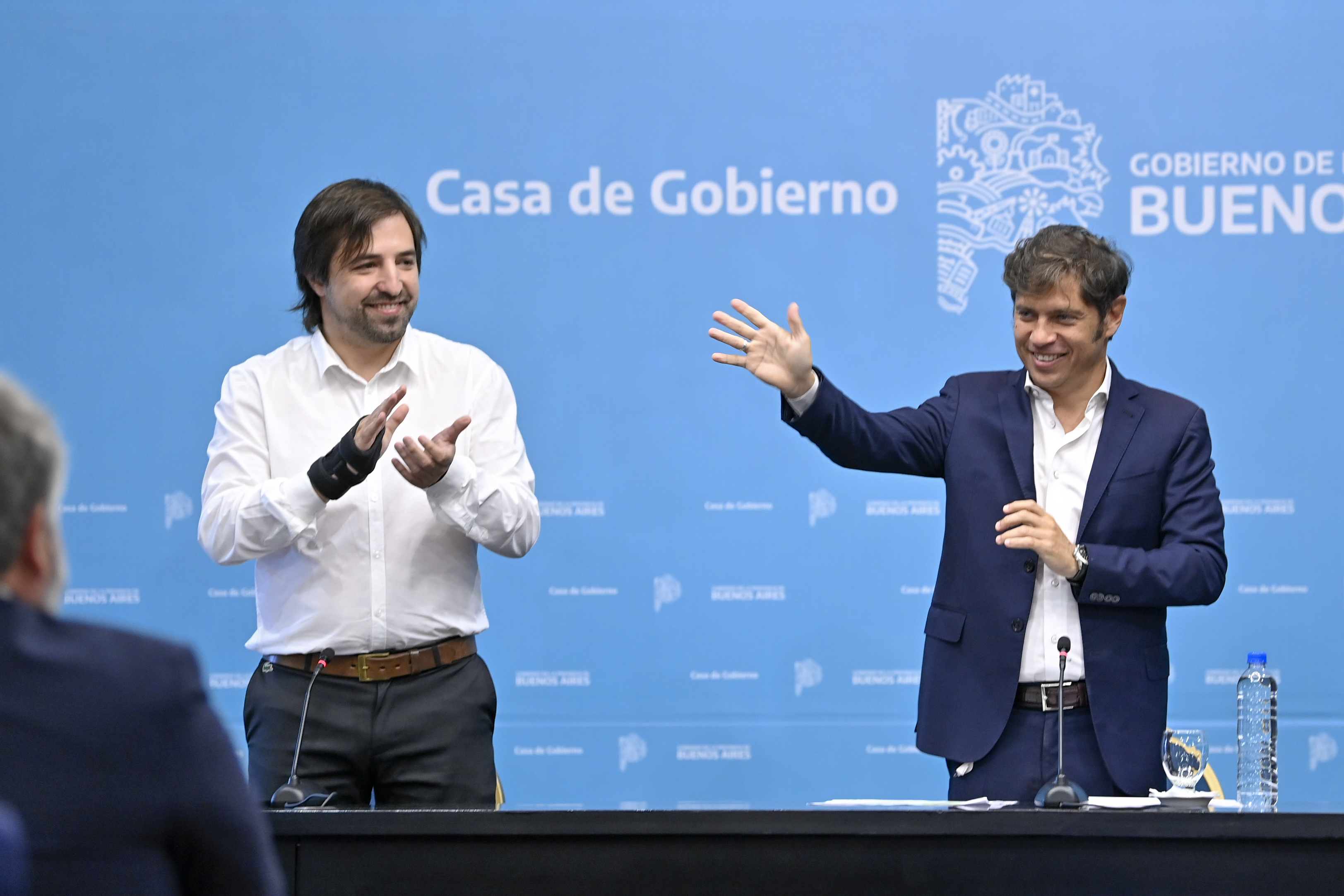 Este lunes Kicillof encabezó el lanzamiento del programa Receta Electrónica Bonaerense junto al ministro de Salud provincial, Nicolás Kreplak 