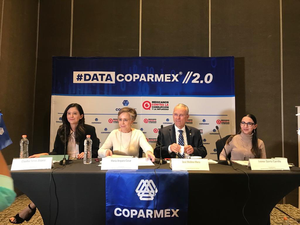 The president of MCCI, María Amparo Casar, indicated that there is a need for a dialogue between companies, authorities and civil society organizations to combat corruption in Mexico (Photo: Twitter@Coparmex)
