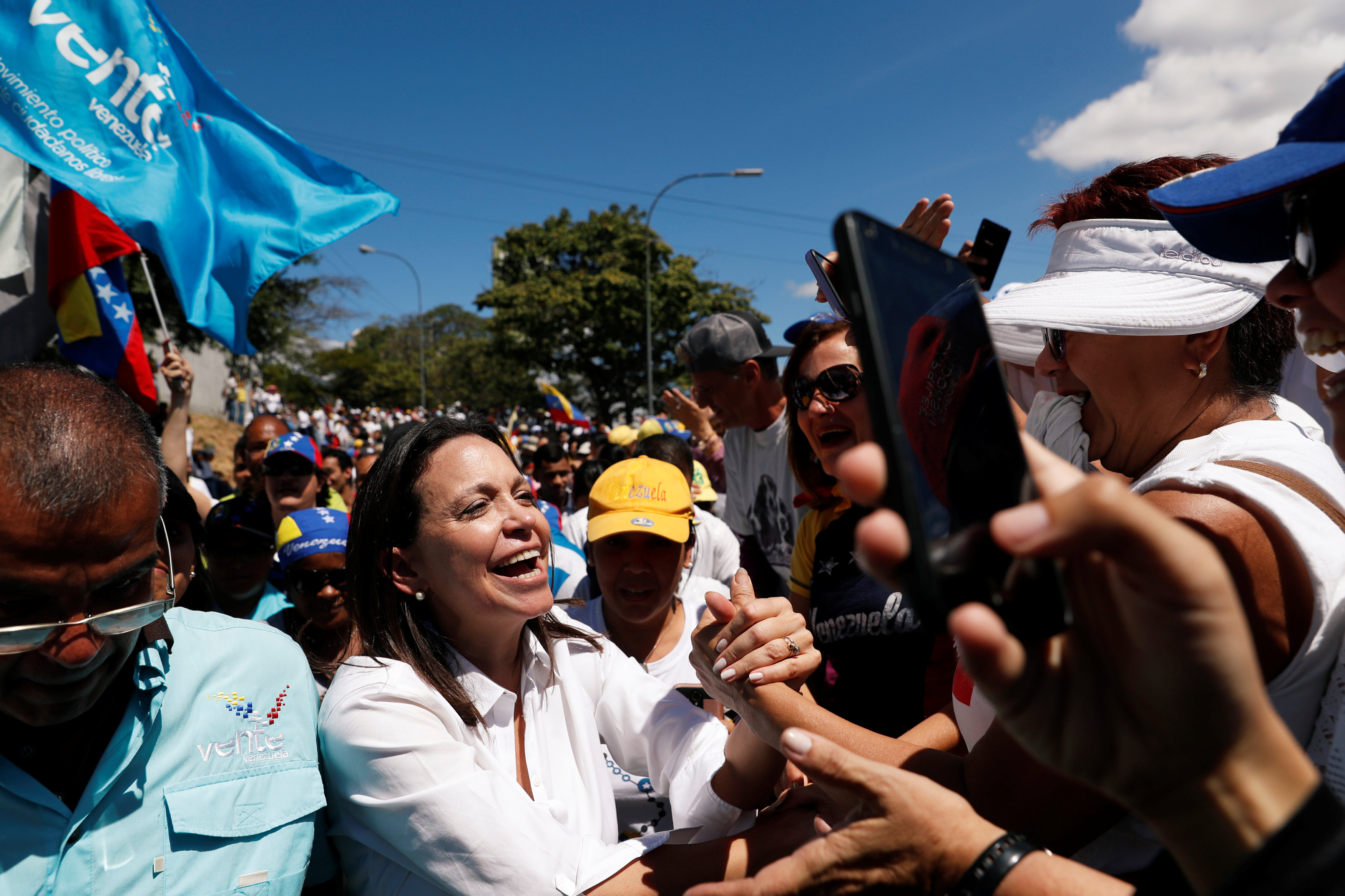 La líder de la oposición venezolana, María Corina Machado. REUTERS/Carlos García Rawlins