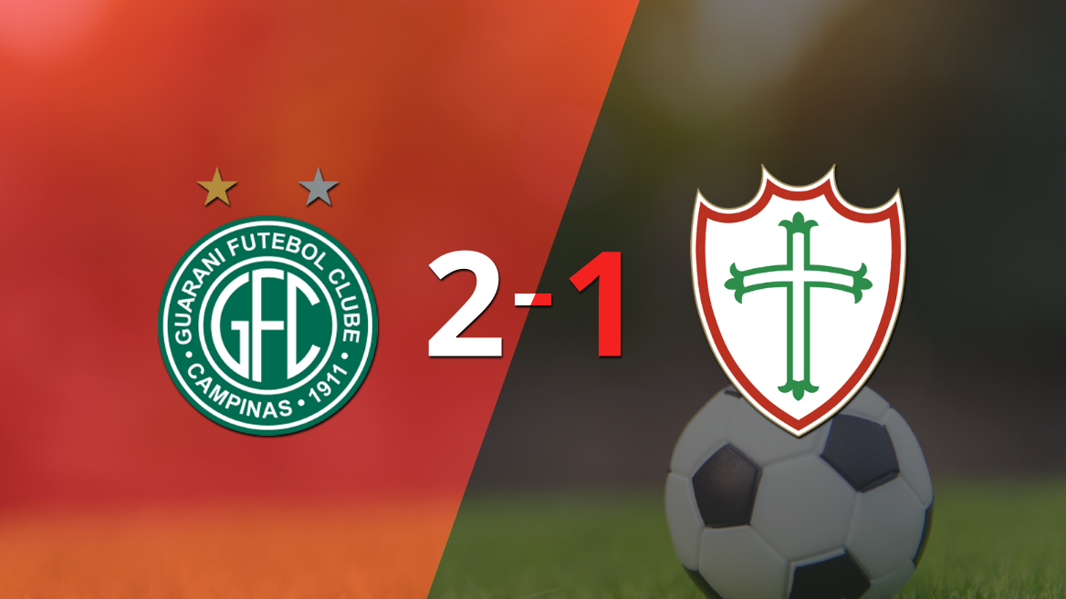 Guarani-SP sacó los 3 puntos en casa al vencer 2-1 a Portuguesa