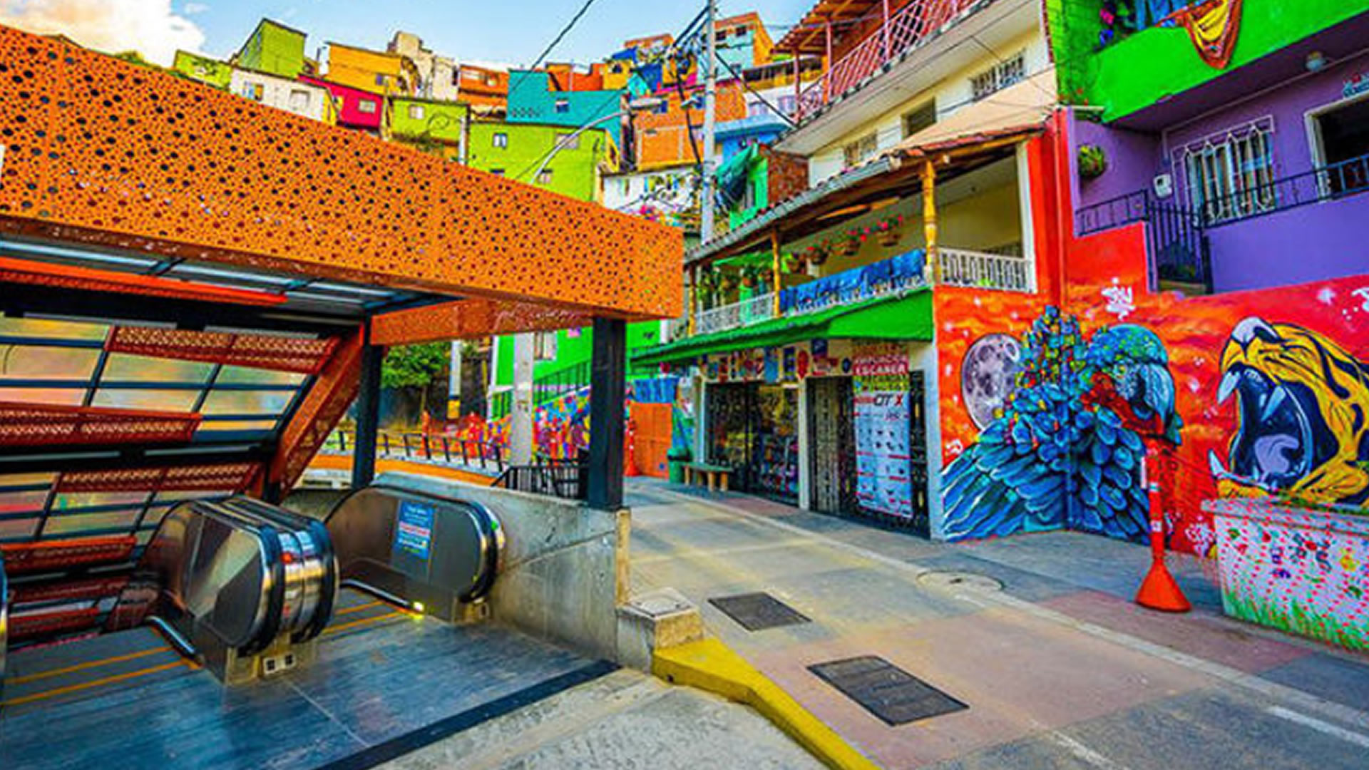 'Tour del Graffiti' en la comuna 13 de Medellín.