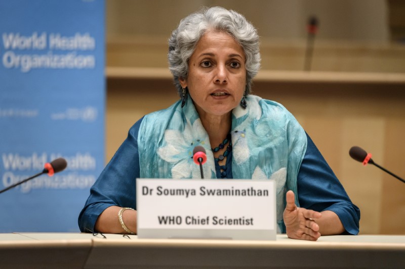 La científica jefa de la Organización Mundial de la Salud (OMS), Soumya Swaminathan (Fabrice Coffrini/Pool via REUTERS/Archivo)