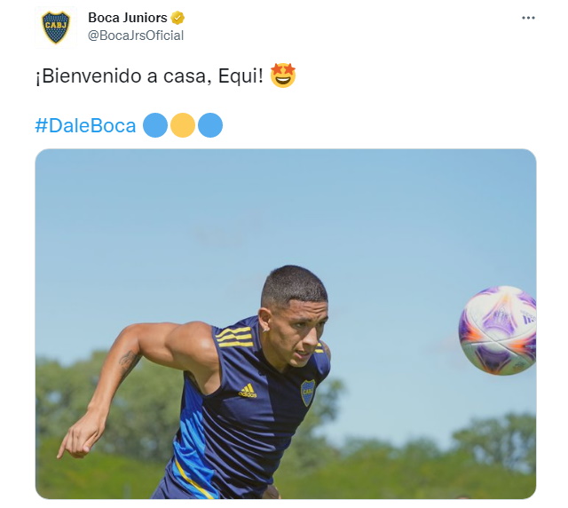 "Equi" Fernández volvió a Boca Juniors tras su gran temporada en Tigre