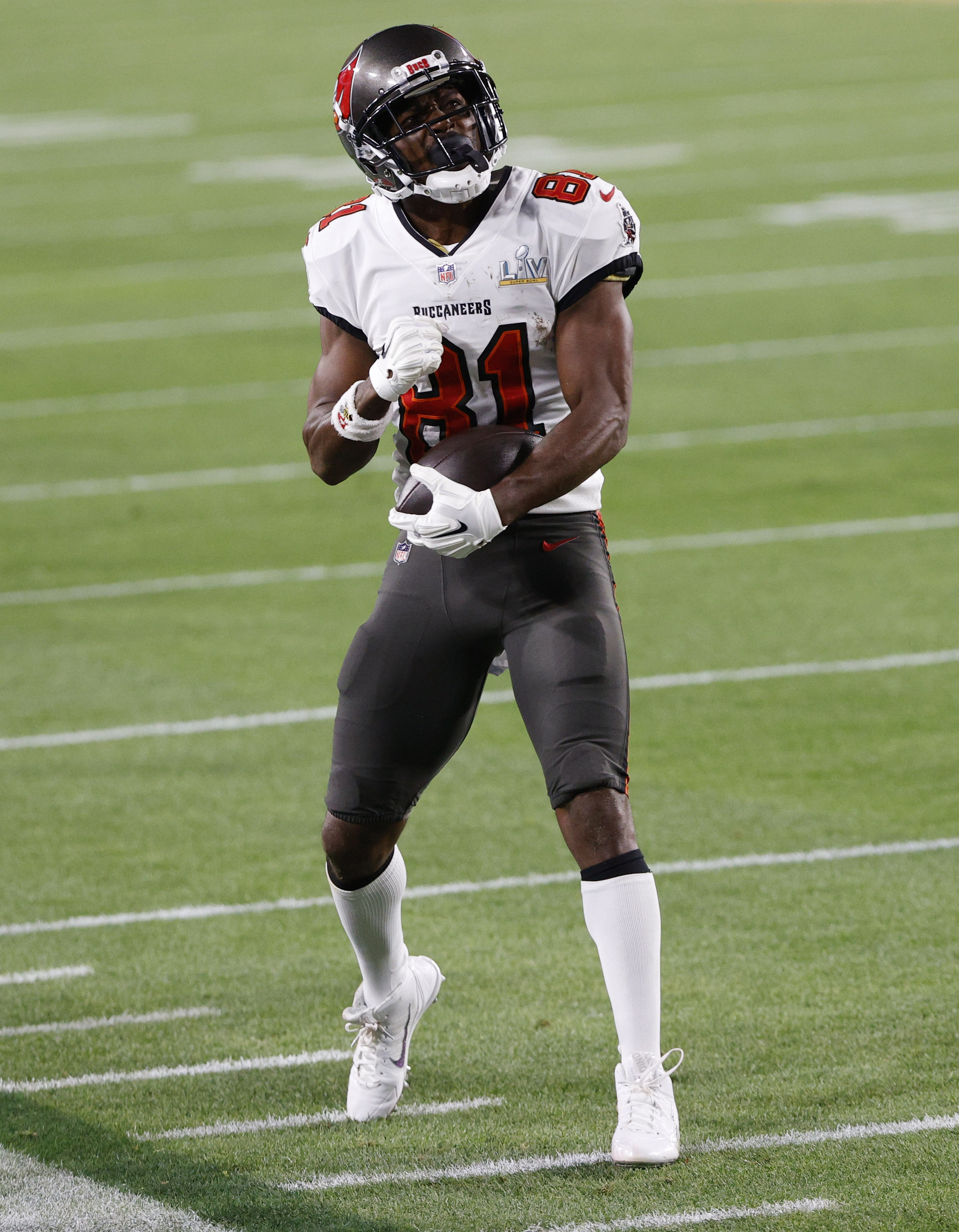 El festejo de Antonio Brown que le permitió a los locales irse en ventaja al descanso con 15 puntos de diferencia