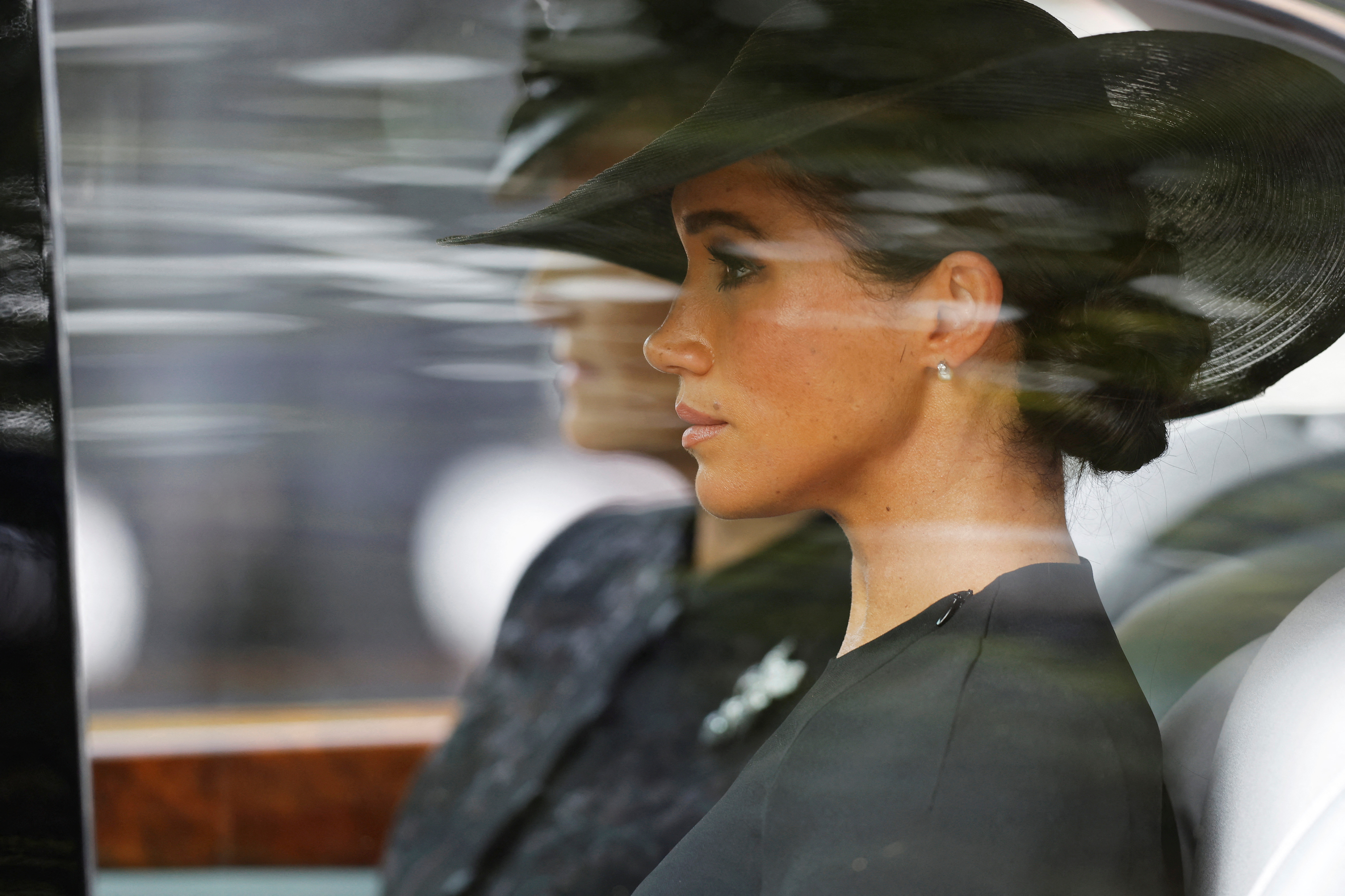 Meghan Markle en el funeral de la reina Isabel II, el 19 de septiembre, Londres (Reuters)