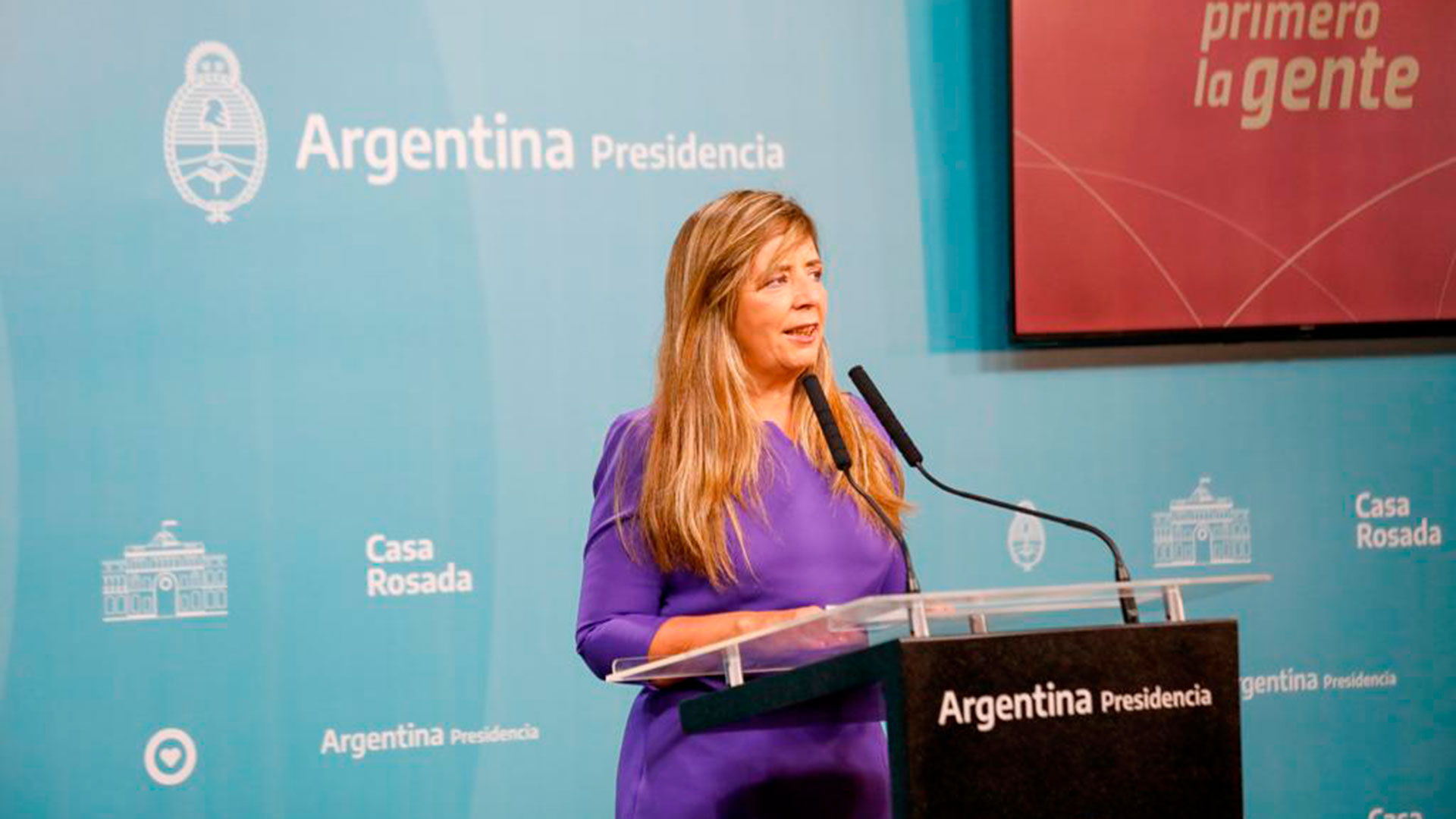Gabriela Cerruti, portavoz presidencial 