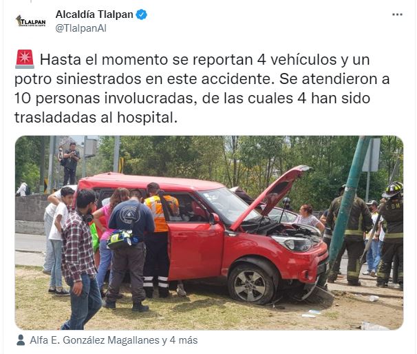 Reportan Al Menos 10 Heridos Por Un Fuerte Choque Cerca Del Metrobús El