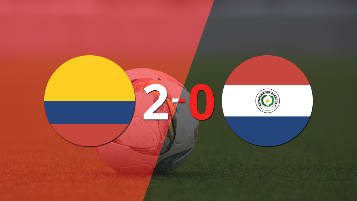 En su casa, Colombia le ganó a Paraguay por 2-0