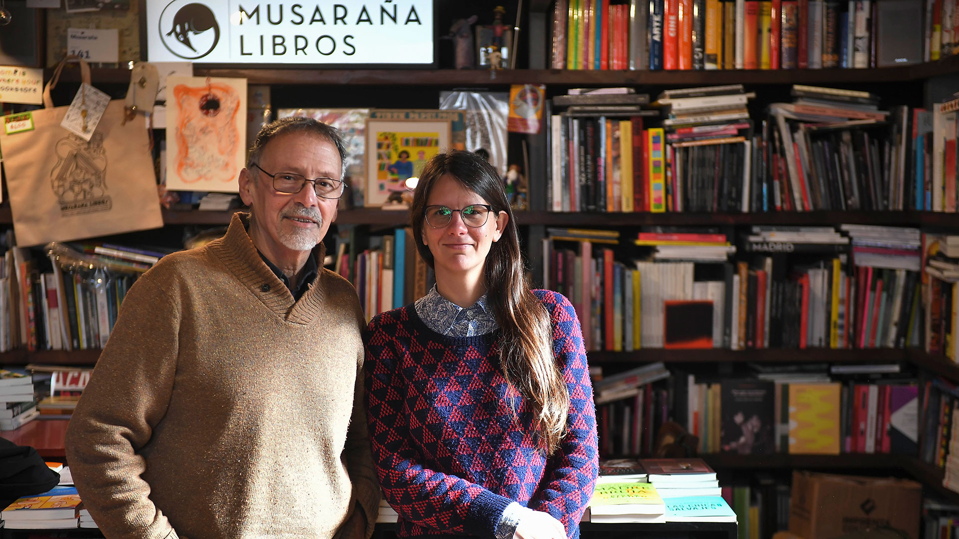 Alejandro Bidegaray y Julia Bustos en Musaraña (Télam)