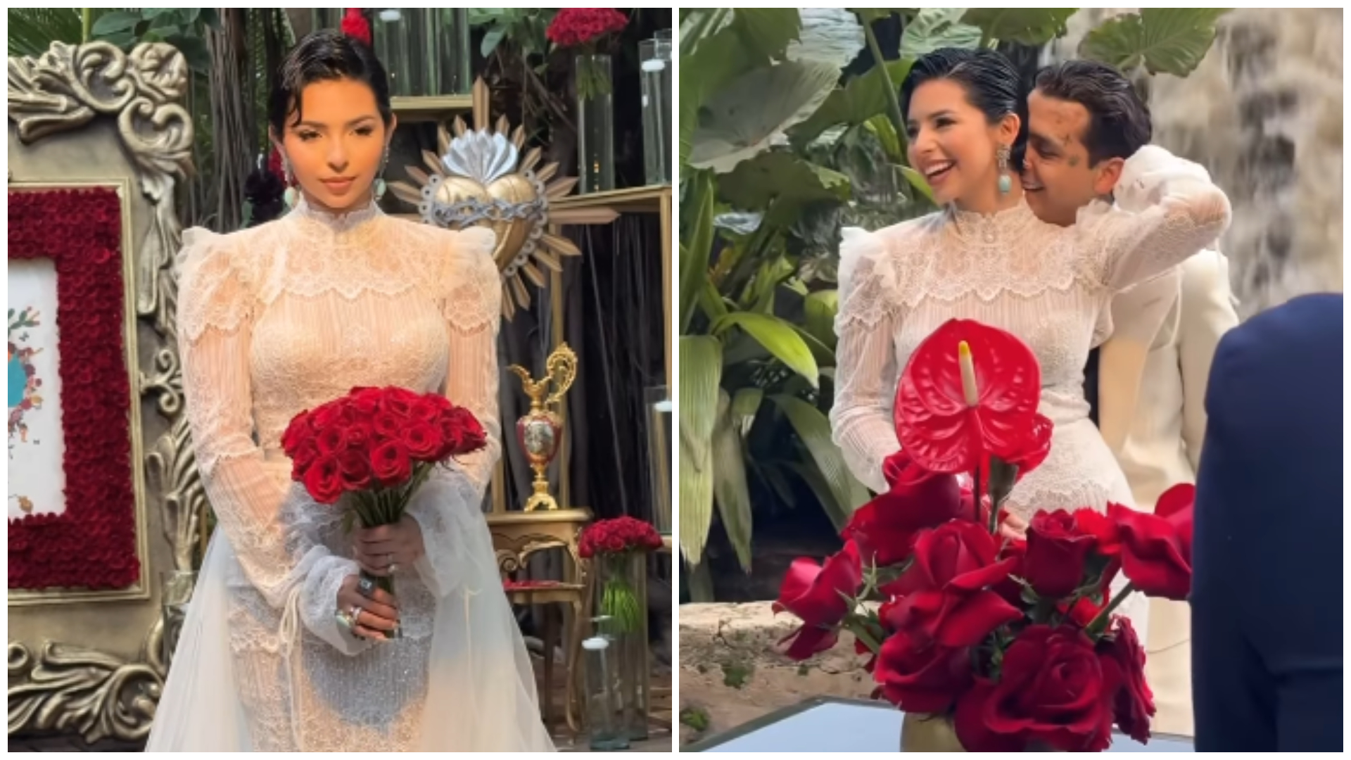 Ángela Aguilar y Christian Nodal celebran su primer aniversario de bodas  |Fotos - Infobae, image size:1920x1080